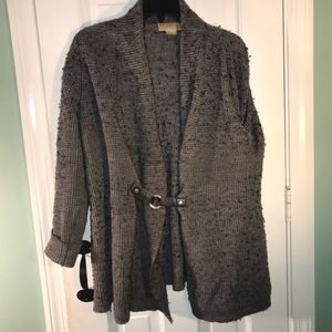Michael Khors Gray Plus Size Cardigan